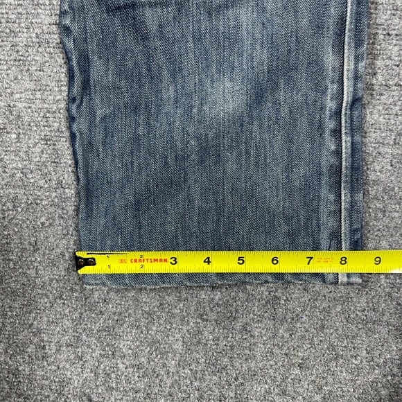 Vintage Y2K Rokker 30x29 Blue Schoeller Dynatec Motorcycle Denim Jeans 0657 - Picture 11 of 13